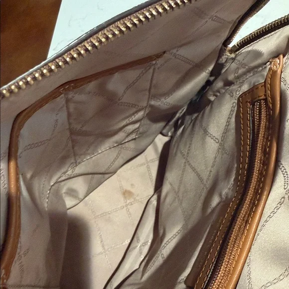 Michael Kors Dark Brown Monogram Backpack - Picture 3 of 4